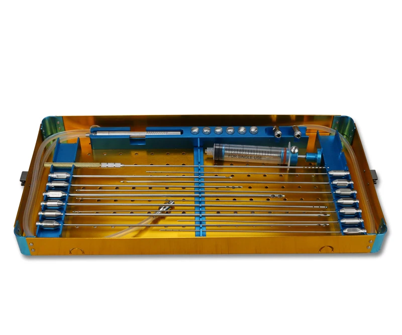 Fat cannula Liposuction Tool Set Fat grafting needle Stem Cell Lipo Fat Transfer with Stainless steel disinfection box Y
Fat cannula Liposuction Tool Set Fat grafting needle Stem Cell Lipo Fat Transfer with Stainless steel disinfection box Y
