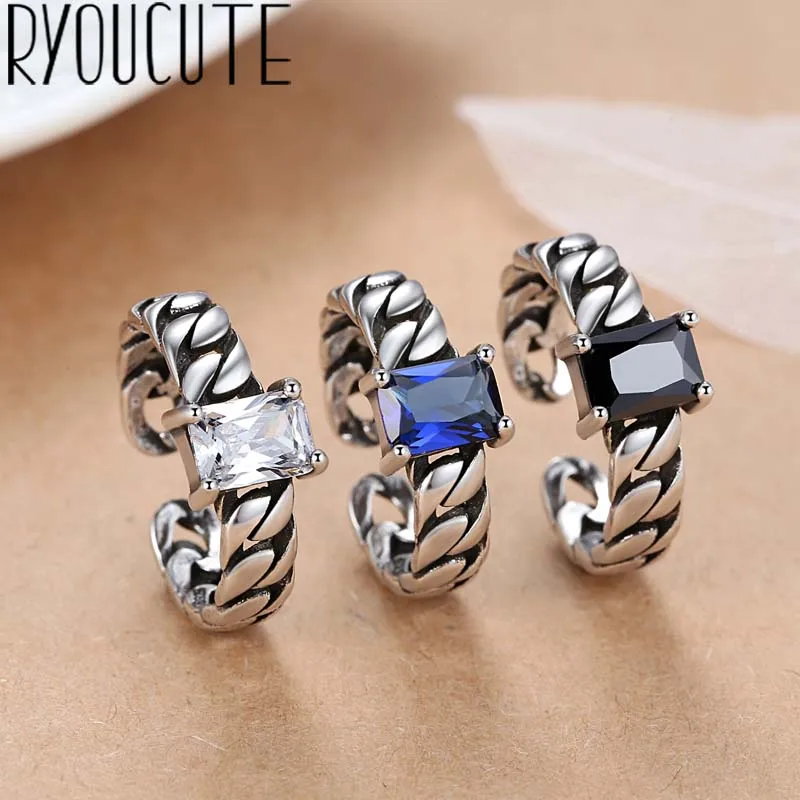 Punk Retro 925 Sterling Silver Zircon Rings for Women Jewelry Bohemian Adjustable Antique Finger Rings Anillos joyas de plata
Punk Retro 925 Sterling Silver Zircon Rings for Women Jewelry Bohemian Adjustable Antique Finger Rings Anillos joyas de plata