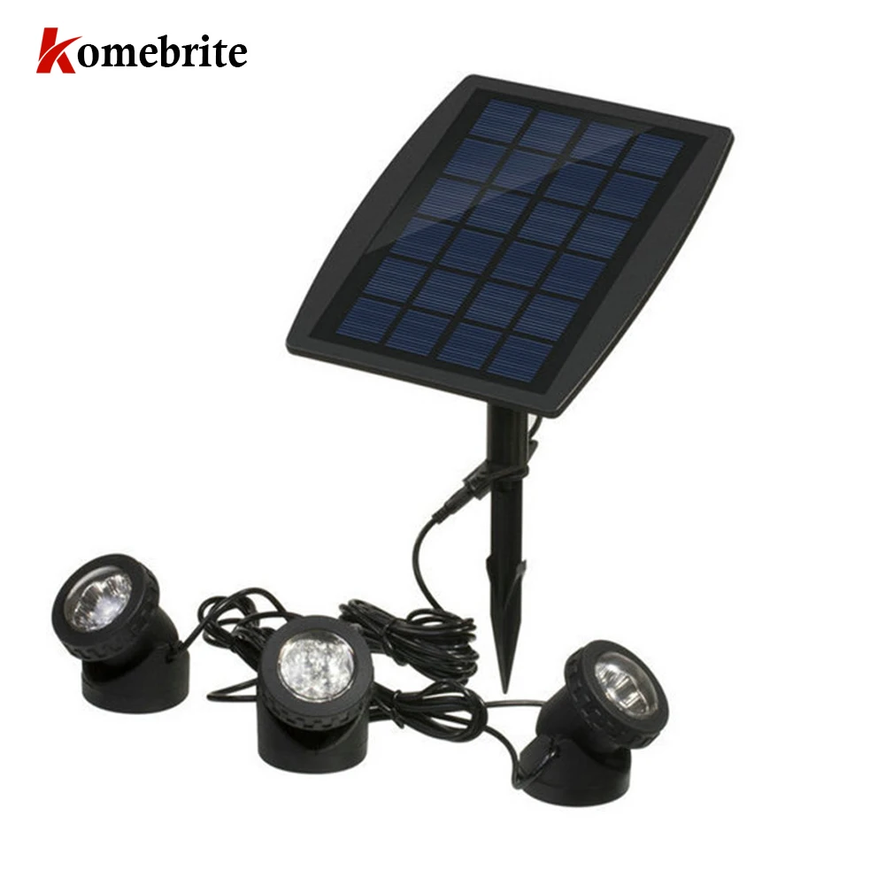Pool Light Solar Underwater Spotlight Waterproof Submersible LED Lights for Garden Pond Swimming Beleuchtung Decoration | Освещение