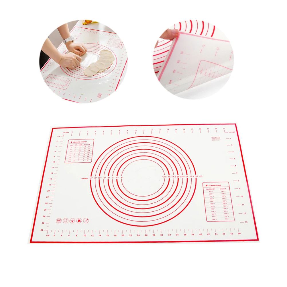 Silicone Baking Mats Sheet Pizza Dough Non-Stick Maker Holder Pastry Kitchen Gadgets Cooking Tools Utensils Bakeware Accessories
Silicone Baking Mats Sheet Pizza Dough Non-Stick Maker Holder Pastry Kitchen Gadgets Cooking Tools Utensils Bakeware Accessories