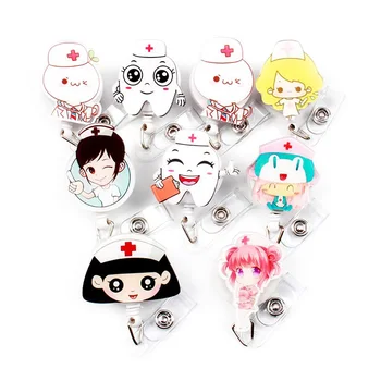 9Pcs/lot Acrylic Cartoon Retractable Badge Reel Doctor nurse special Badge Holder Reels 2019 New hospital Office supplies
9Pcs/lot Acrylic Cartoon Retractable Badge Reel Doctor nurse special Badge Holder Reels 2019 New hospital Office supplies