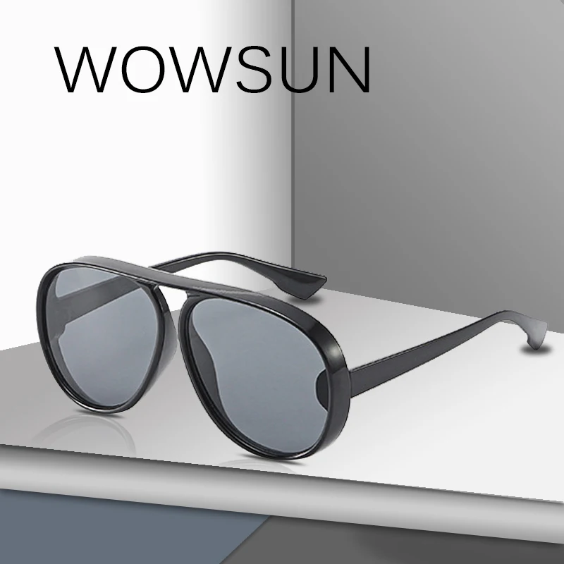 WOWSUN Fashion Big Frame Oval Women Men Sunglasses Brand Designer Vacation Beach PC Glasses Frames Sunglasses UV400 A897
WOWSUN Fashion Big Frame Oval Women Men Sunglasses Brand Designer Vacation Beach PC Glasses Frames Sunglasses UV400 A897