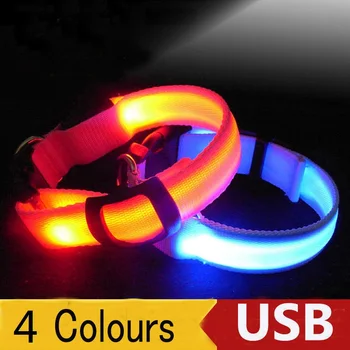New USB Rechargeable LED Dog Pet Collar Flashing Luminous Safety Light Up Nylon Dog Collar Pet Accessories for Dogs LED Collars
New USB Rechargeable LED Dog Pet Collar Flashing Luminous Safety Light Up Nylon Dog Collar Pet Accessories for Dogs LED Collars