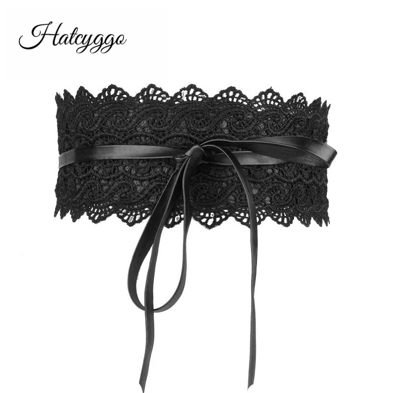 HATCYGGO Elegant Women Lace Wide Belts Summer Faux Leather Elastic Waist Belts Cummerbund Ladies Corset Wedding Dress Waist Band
HATCYGGO Elegant Women Lace Wide Belts Summer Faux Leather Elastic Waist Belts Cummerbund Ladies Corset Wedding Dress Waist Band