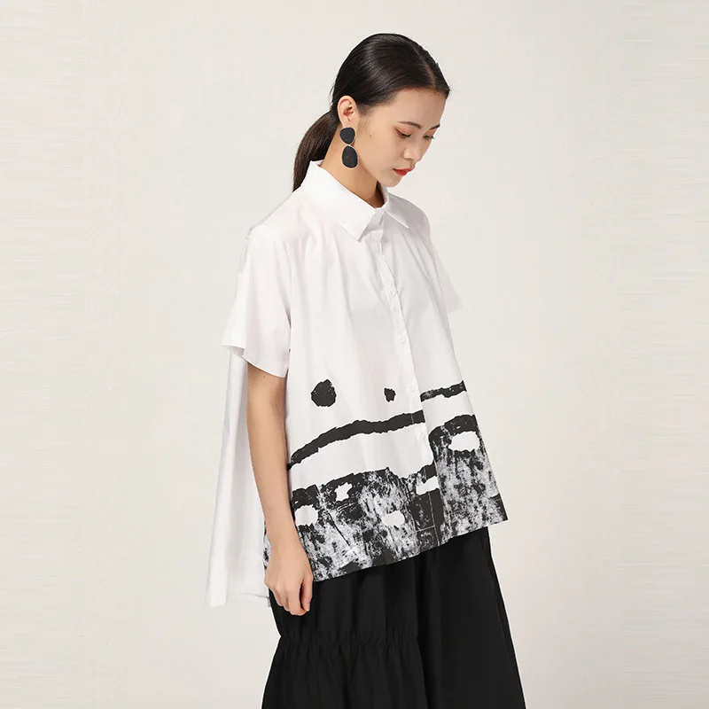 LANMREM 2019 New Summer Fashion Women Clothes Thin Styles Turn-down Collar Short Sleeves Printed Inks Shirt Female Blouse WF9900
LANMREM 2019 New Summer Fashion Women Clothes Thin Styles Turn-down Collar Short Sleeves Printed Inks Shirt Female Blouse WF9900