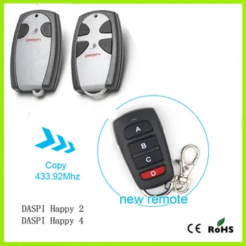 DASPI Happy remote control 433.92MHz duplicator gate garage door DASPI Happy 433mhz remote control
DASPI Happy remote control 433.92MHz duplicator gate garage door DASPI Happy 433mhz remote control