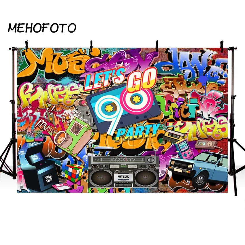 MEHOFOTO Backdrops for Photo Studio Vintage Graffiti Retro 90s Party Birthday Decorations Photography Background Photobooth Prop
MEHOFOTO Backdrops for Photo Studio Vintage Graffiti Retro 90s Party Birthday Decorations Photography Background Photobooth Prop