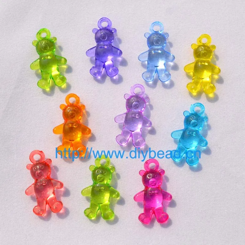 100 pieces/lot DIY fashion earring Accessory,28*16MM Acrylic charms,Cartoon bear pendant,transparent mix color
100 pieces/lot DIY fashion earring Accessory,28*16MM Acrylic charms,Cartoon bear pendant,transparent mix color
