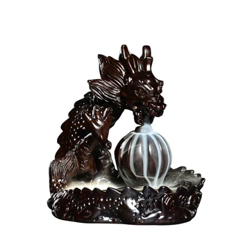 Backflow Incense Burner Dragon Ball Ceramic Cones Dragon Smoke Incense Holder Wood Waterfall Zen Smokehouse Home Decor I5T005 
Backflow Incense Burner Dragon Ball Ceramic Cones Dragon Smoke Incense Holder Wood Waterfall Zen Smokehouse Home Decor I5T005