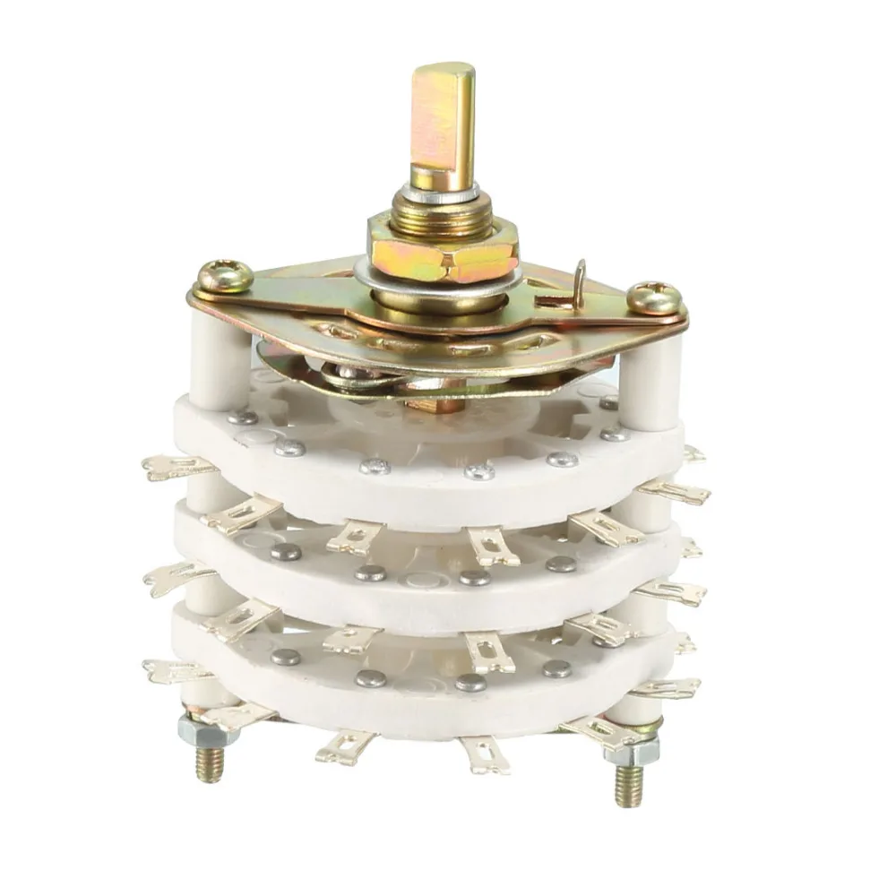 Uxcell 1PCS 1/3 Pole 6/9 Throw Switch 10 Position 1/3 Deck Band Channel Rotary Switch Selector radio TV Electronic Devices Metal
Uxcell 1PCS 1/3 Pole 6/9 Throw Switch 10 Position 1/3 Deck Band Channel Rotary Switch Selector radio TV Electronic Devices Metal