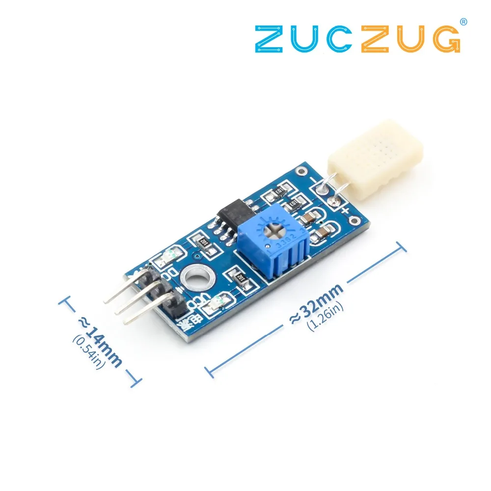 HR202 Humidity Detection Sensor Module DC 3.3V-5V LM393 Chip (3 wire system) 
HR202 Humidity Detection Sensor Module DC 3.3V-5V LM393 Chip (3 wire system)