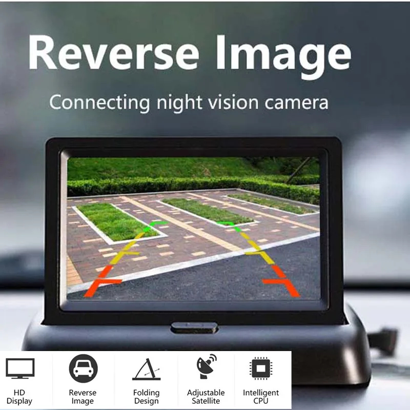4.3 Inch Car Display Screen Real-time Digital Folding Car Display High-Definition DC 9-36V Auto Rearview Monitor With Backup Cam
4.3 Inch Car Display Screen Real-time Digital Folding Car Display High-Definition DC 9-36V Auto Rearview Monitor With Backup Cam