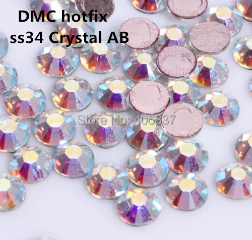 Free Shipping! 144pcs/Lot, ss34 (7.0-7.3mm) High Quality DMC Crystal AB Iron On Rhinestones / Hot fix Rhinestones
Free Shipping! 144pcs/Lot, ss34 (7.0-7.3mm) High Quality DMC Crystal AB Iron On Rhinestones / Hot fix Rhinestones