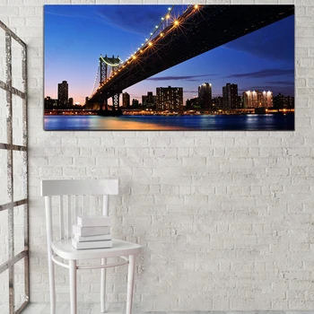 Large Art Brooklyn Bridge Landscape Poster HD Print Manhattan Bridge Wall Art Canvas Painting for Hallway Office Room Wall Decor
Large Art Brooklyn Bridge Landscape Poster HD Print Manhattan Bridge Wall Art Canvas Painting for Hallway Office Room Wall Decor
