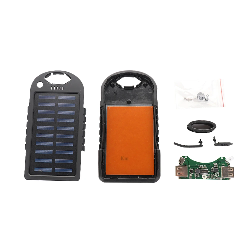 Portable 20000mAh Dual USB Solar Mobile Power Bank Case DIY Kit Support 606090/ 909060/ 7565121 Polymer DIY Kit
Portable 20000mAh Dual USB Solar Mobile Power Bank Case DIY Kit Support 606090/ 909060/ 7565121 Polymer DIY Kit
