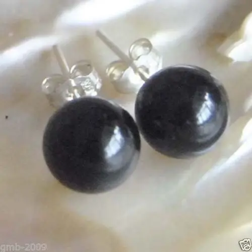 Hot selling> Hot sale new Style >>Beautiful 10mm Black Agate Onyx Round 925 Sterling Silver Stud Earrings -Bride jewelry free
Hot selling> Hot sale new Style >>Beautiful 10mm Black Agate Onyx Round 925 Sterling Silver Stud Earrings -Bride jewelry free