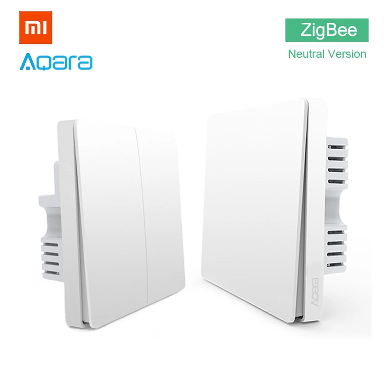 Xiaomi Aqara Light Switch Home ZigBee No Neutral Version Single Double Key Button Smart Home for Mi Home APP MIJIA Gateway Hub
Xiaomi Aqara Light Switch Home ZigBee No Neutral Version Single Double Key Button Smart Home for Mi Home APP MIJIA Gateway Hub