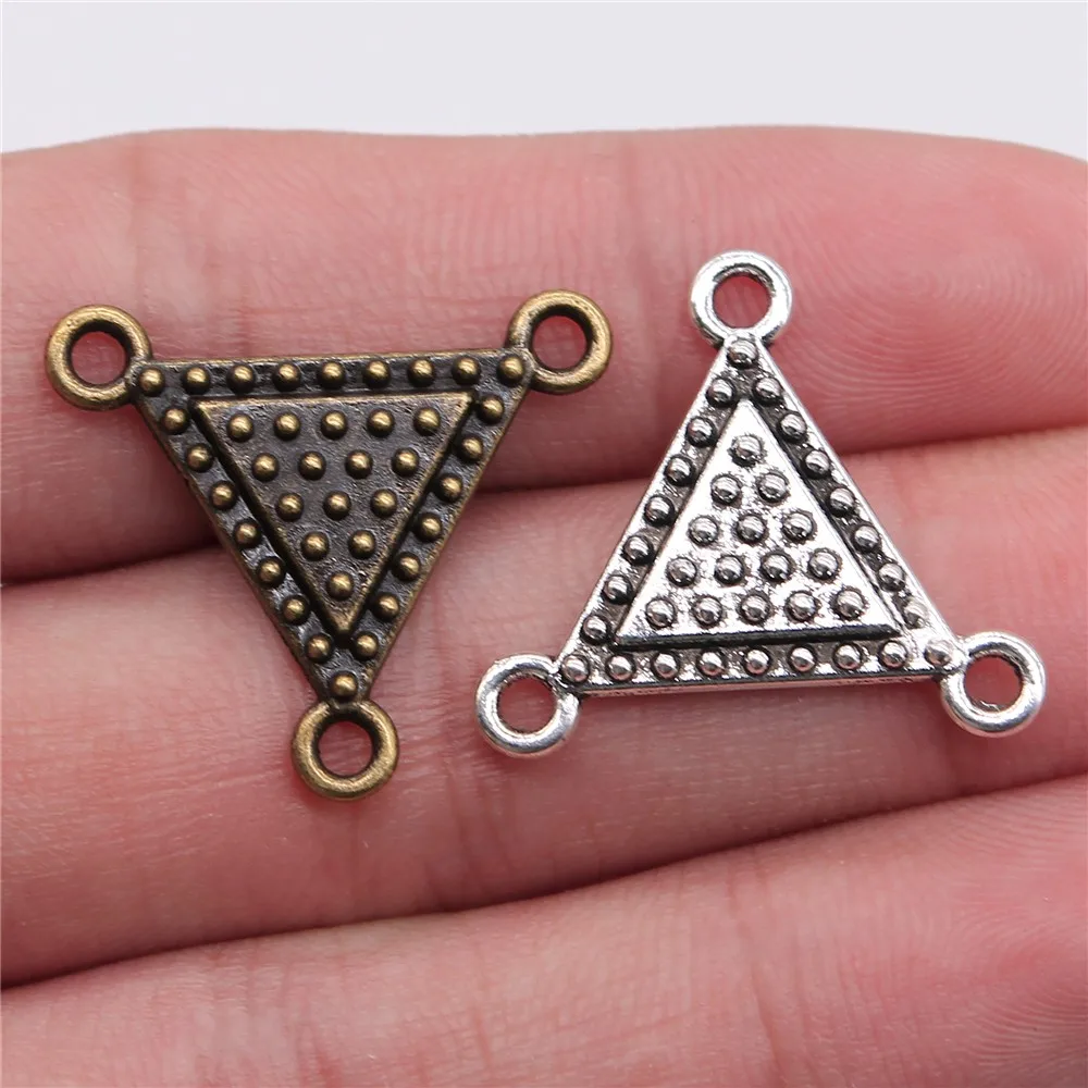 WYSIWYG 10pcs 25x22mm Charm Triangle Connector 2 Colors Triangle Connector Charms Triangle Connector Charm For Jewelry Making
WYSIWYG 10pcs 25x22mm Charm Triangle Connector 2 Colors Triangle Connector Charms Triangle Connector Charm For Jewelry Making