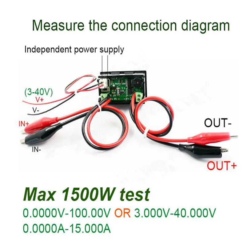 100V 15A Electric Energy Tester DC Voltmeter Ammeter Current Voltage Meter Charger Power Supply Battery Capacity Tester
100V 15A Electric Energy Tester DC Voltmeter Ammeter Current Voltage Meter Charger Power Supply Battery Capacity Tester