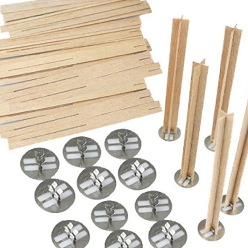 20 Groups DIY Making Natural Crafts Safe Core Decor Wooden Eco-friendly For Soy Wax Candle Wick Practical Cross With Metal Base
20 Groups DIY Making Natural Crafts Safe Core Decor Wooden Eco-friendly For Soy Wax Candle Wick Practical Cross With Metal Base