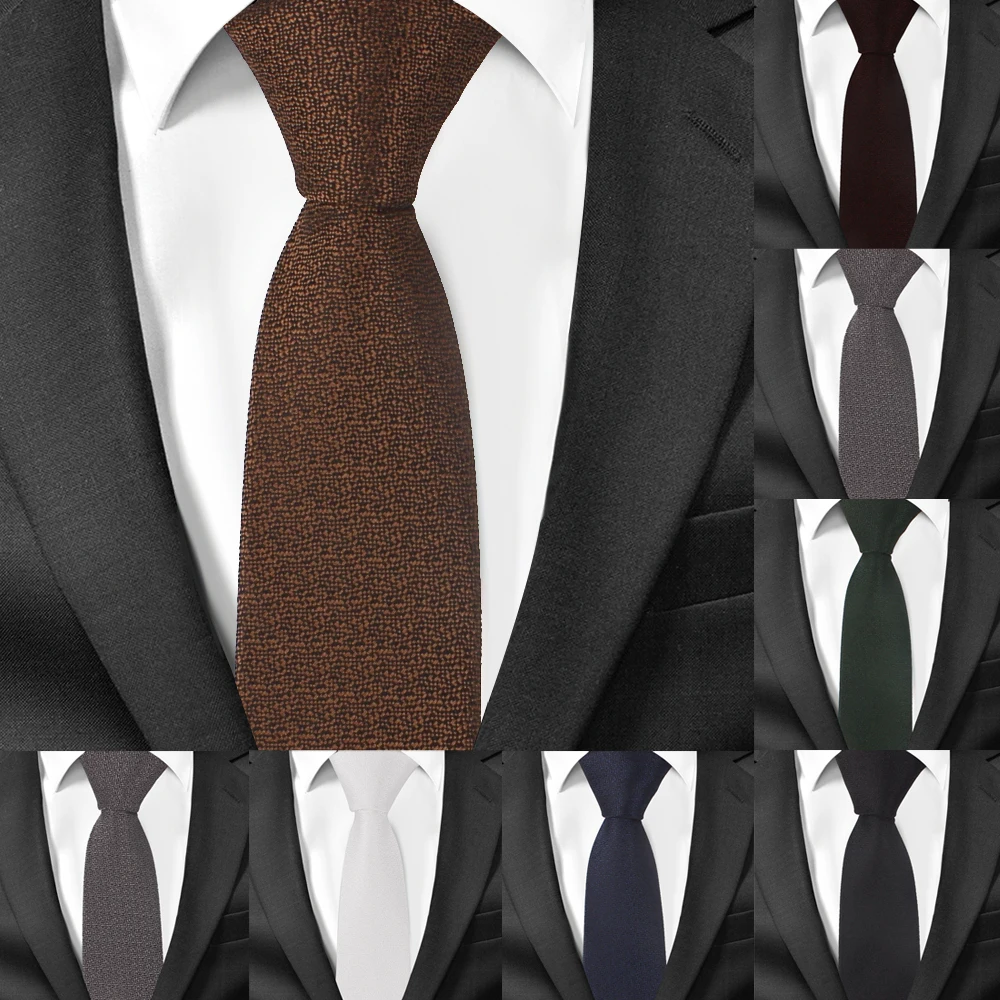 New Ties For Men Skinny Men Necktie Suits Mens Solid Neck Tie For Business Cravats 6cm Width Groom Neckties
New Ties For Men Skinny Men Necktie Suits Mens Solid Neck Tie For Business Cravats 6cm Width Groom Neckties