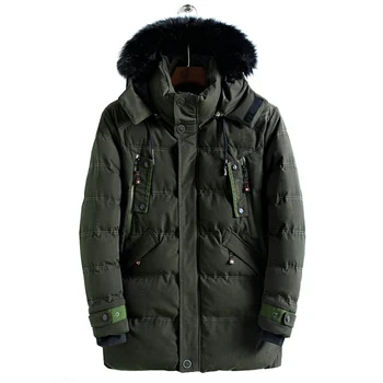 Long Winter Jacket Men Solid Thick Warm Parka Fur Hood Mens Parka Jacket Casual Slim Windbreaker Male Overcoat
Long Winter Jacket Men Solid Thick Warm Parka Fur Hood Mens Parka Jacket Casual Slim Windbreaker Male Overcoat