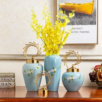 High quality ceramic vase decoration handmade copper fittings hotel living room decoration crafts
High quality ceramic vase decoration handmade copper fittings hotel living room decoration crafts