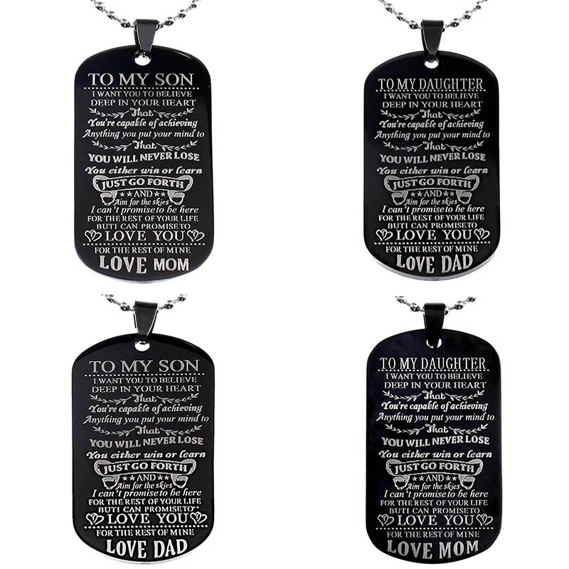 To My Son Daughter I Want You To Believe Love Dad Mom Dog Tag Military Necklace Ball Chain Gift For Best Son Birthday Graduation
To My Son Daughter I Want You To Believe Love Dad Mom Dog Tag Military Necklace Ball Chain Gift For Best Son Birthday Graduation