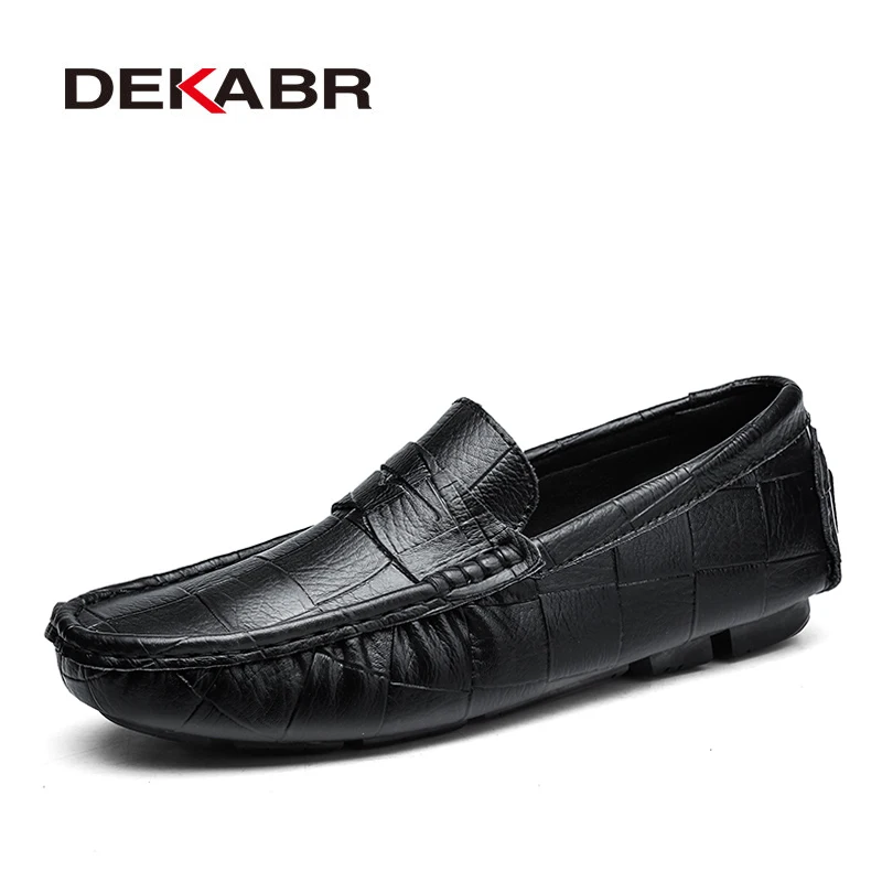 DEKABR Italian Leather Man Loafers Designer Slip On Driving Shoes Men High Quality Luxury Brand Soft Loafers Large Size 38~47
DEKABR Italian Leather Man Loafers Designer Slip On Driving Shoes Men High Quality Luxury Brand Soft Loafers Large Size 38~47