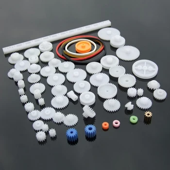 60pcs Motor Crown Gears Kit Repair Tool Toy Accessories Double Layer Model Worm Pulley Belt Parts DIY Transmission For Robot
60pcs Motor Crown Gears Kit Repair Tool Toy Accessories Double Layer Model Worm Pulley Belt Parts DIY Transmission For Robot