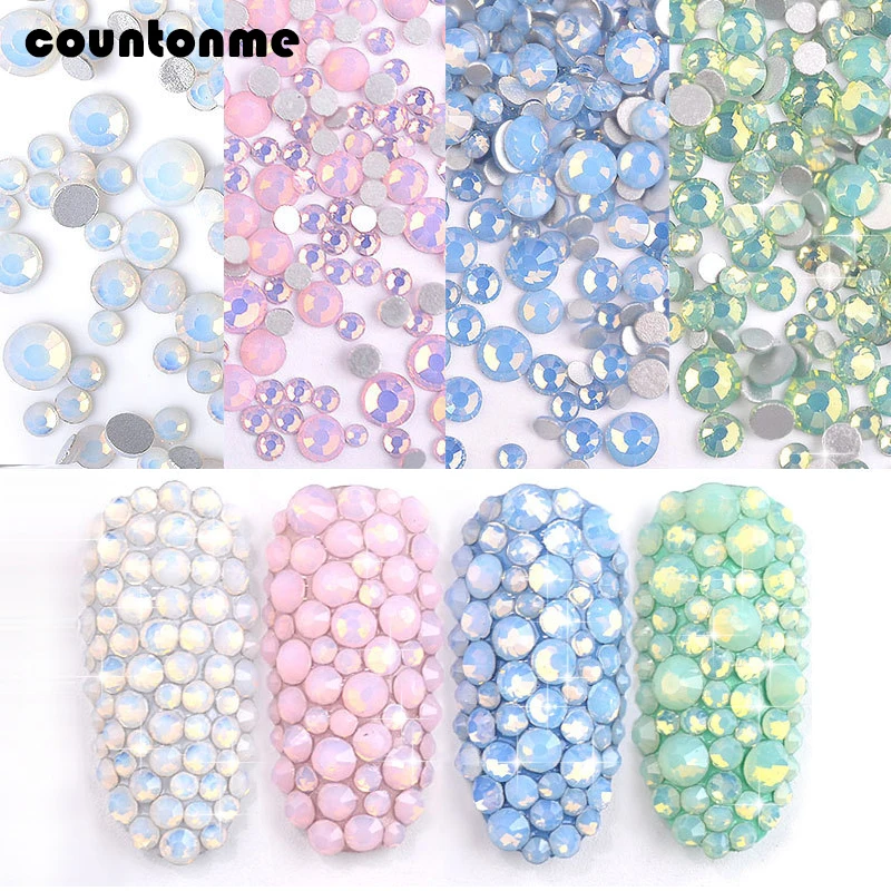 1Pack Opal Nail Art Rhinestone Decorations Glitter Mixed Size(SS4-SS20) Crystal Colorful Glass Gems 3D Manicure Accessory Tools
1Pack Opal Nail Art Rhinestone Decorations Glitter Mixed Size(SS4-SS20) Crystal Colorful Glass Gems 3D Manicure Accessory Tools