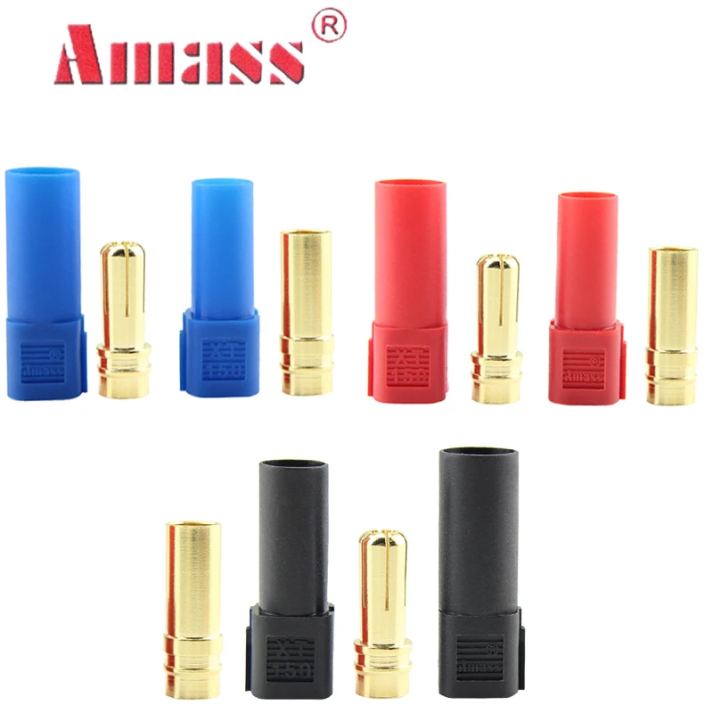 1 pair AMASS XT150 Connector Adapter Male Female Plug 6mm Gold Banana Bullet Plug
1 pair AMASS XT150 Connector Adapter Male Female Plug 6mm Gold Banana Bullet Plug