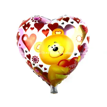 Wholesale 30pcs/lot 18 inch Heart Shape Bear Balloon for Wedding Decoration Lovely Bear Foil Helium Balloons mylar globos
Wholesale 30pcs/lot 18 inch Heart Shape Bear Balloon for Wedding Decoration Lovely Bear Foil Helium Balloons mylar globos
