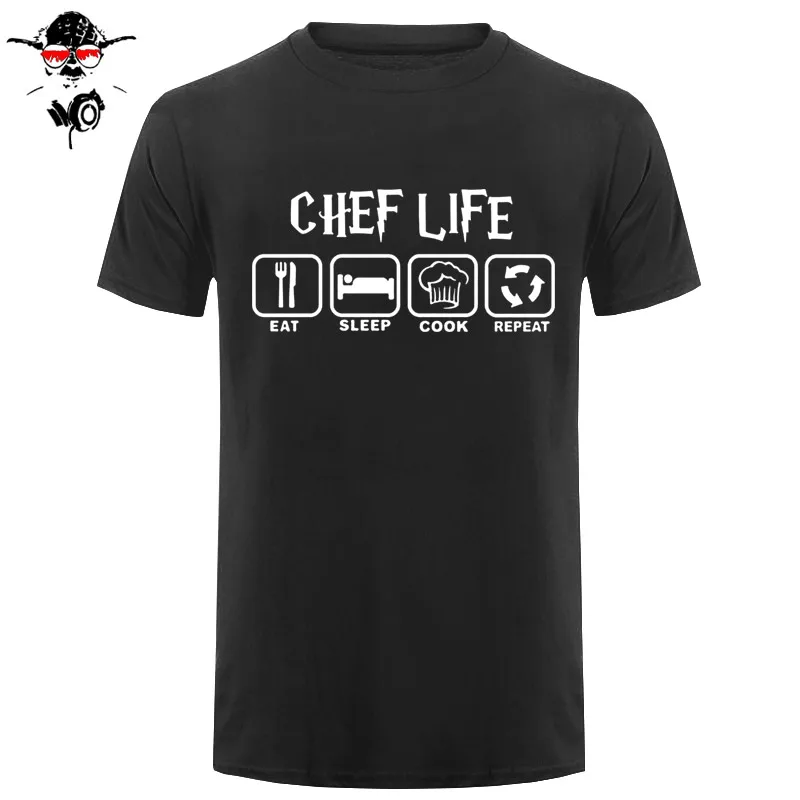 Funny Cool Eat Sleep Cook T Shirts Men Summer Style Short Sleeve Cotton Chef Life T-shirt Tops Camisetas
Funny Cool Eat Sleep Cook T Shirts Men Summer Style Short Sleeve Cotton Chef Life T-shirt Tops Camisetas