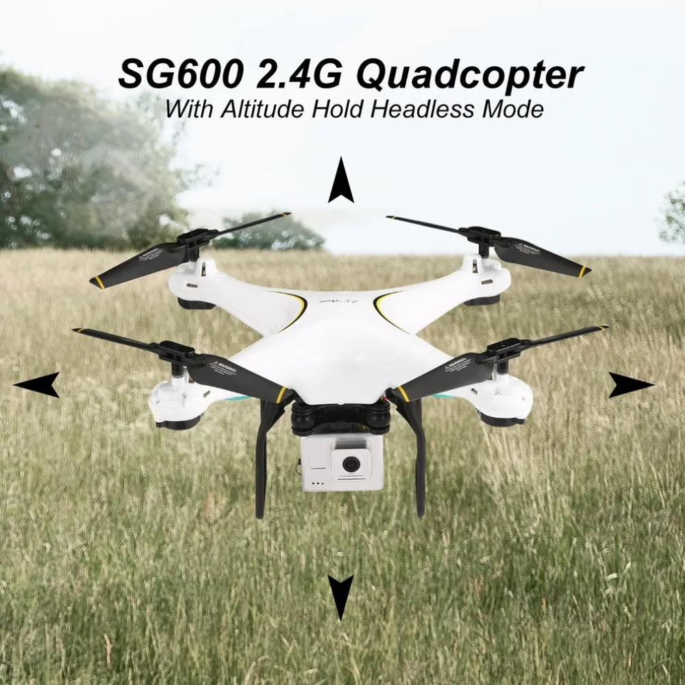 

2.4G Selfie SG600 RC Drone Quadcopter with 0.3MP Wifi FPV Camera Aircraft Altitude Hold Auto Return Headless Rc Helicopter