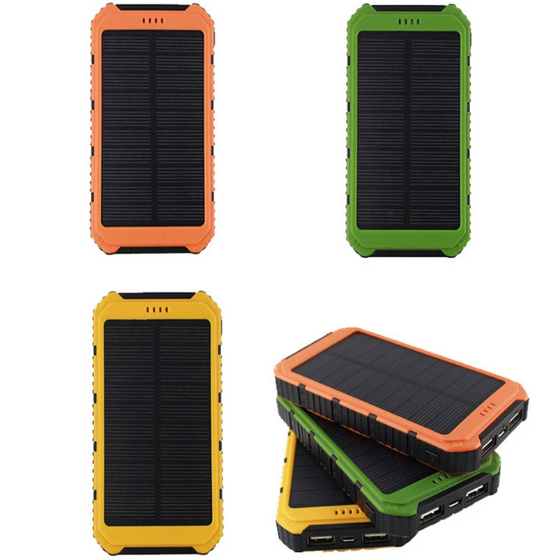 Portable Cellphone Solar font b Power b font font b Bank b font 10000 mAh DUAL