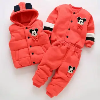 2019 new fashion boy winter suit three-piece Girl sports suits Minnie Pure cotton plus velvet thick childrens clothing 1-4Y
2019 new fashion boy winter suit three-piece Girl sports suits Minnie Pure cotton plus velvet thick childrens clothing 1-4Y