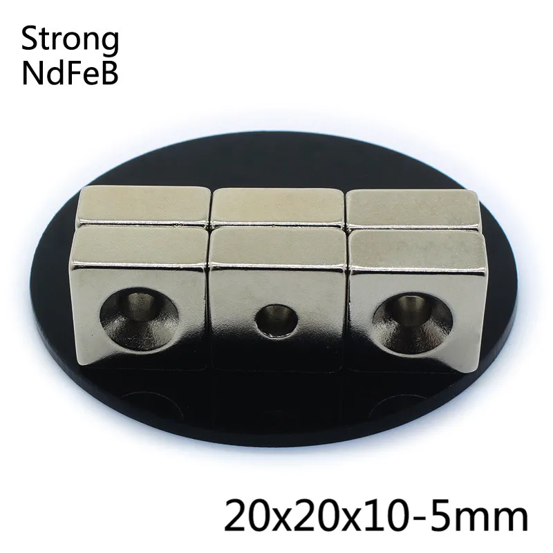 10Pcs 20x20x10mm Hole 5mm N35 Super Strong Block Countersunk Ring Magnets Rare Earth Permanent Powerful Neodymium Magnet
10Pcs 20x20x10mm Hole 5mm N35 Super Strong Block Countersunk Ring Magnets Rare Earth Permanent Powerful Neodymium Magnet