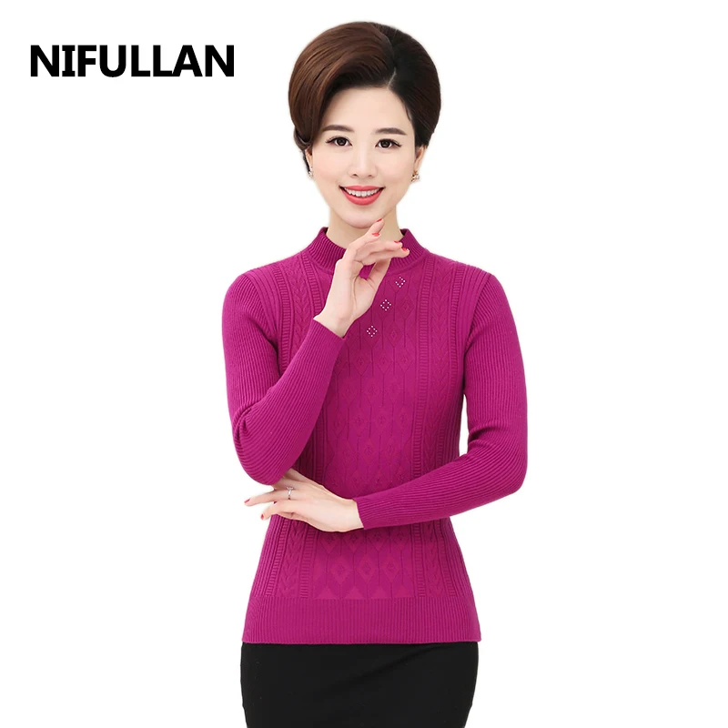 NIFULLAN 10 Colors Fall Winter New Fashion Women Warm Jumper Turtleneck Pullover Sweater Diamond Fashion Solid Color Bottom Top
NIFULLAN 10 Colors Fall Winter New Fashion Women Warm Jumper Turtleneck Pullover Sweater Diamond Fashion Solid Color Bottom Top