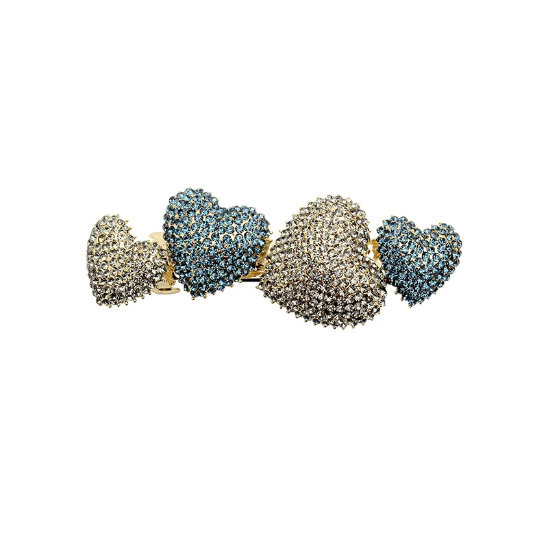 CHIMERA Crystal Heart Hair Barrettes Vintage Korean Hair Clips Luxury Hair Jewelry for Women Ladies Glitter Rhinestone Hairpin
CHIMERA Crystal Heart Hair Barrettes Vintage Korean Hair Clips Luxury Hair Jewelry for Women Ladies Glitter Rhinestone Hairpin