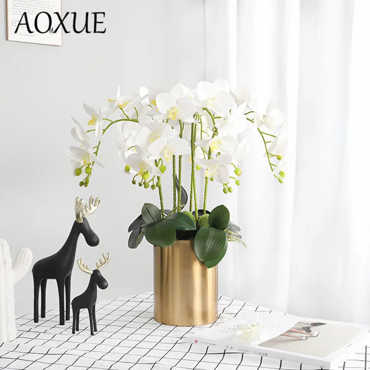 Simulation Single feel 3d print 7 heads butterfly orchid bedroom living room home wedding decoration artificial fake floral
Simulation Single feel 3d print 7 heads butterfly orchid bedroom living room home wedding decoration artificial fake floral