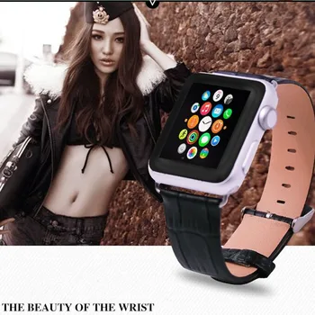 Luxury genuine watch strap for apple watch band 42mm 38mm Leather Loop link bracelet For iWatch band with connector
Luxury genuine watch strap for apple watch band 42mm 38mm Leather Loop link bracelet For iWatch band with connector