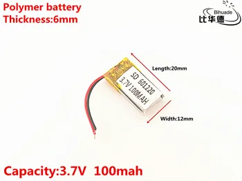 3.7V,100mAH,601220 Polymer lithium ion / Li-ion battery for TOY,POWER BANK,GPS,mp3,mp4
3.7V,100mAH,601220 Polymer lithium ion / Li-ion battery for TOY,POWER BANK,GPS,mp3,mp4