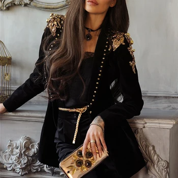 Gold Appliques Elegant Long Sleeve Mini Bodycon Dress Sexy Deep V Neck Club Party Wear Fashion Working Dresses For Women Office
Gold Appliques Elegant Long Sleeve Mini Bodycon Dress Sexy Deep V Neck Club Party Wear Fashion Working Dresses For Women Office