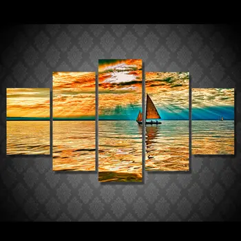 5 panels print canvas painting modern home decor Wall Art Picture printed rays lake seascape Painting on Canvas art no frame
5 panels print canvas painting modern home decor Wall Art Picture printed rays lake seascape Painting on Canvas art no frame