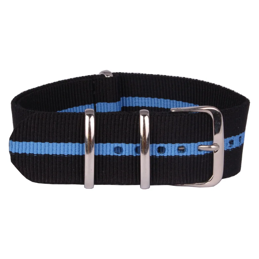 22mm Black/Blue Stripe Cambo watchbands Wholesale Bracelet military Watch Army nato fabric Nylon Strap Bands Buckle belt 22 mm
22mm Black/Blue Stripe Cambo watchbands Wholesale Bracelet military Watch Army nato fabric Nylon Strap Bands Buckle belt 22 mm