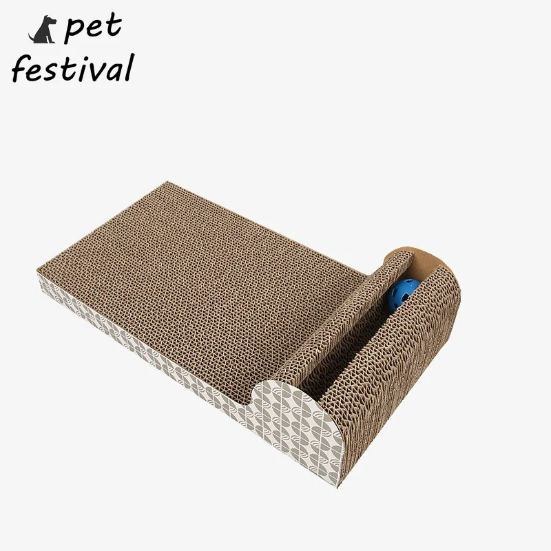 Pet Festive Corrugated Paper Cat Scratcher For Kitten Catnip Cat Scratching Pad Board Mat Scratcher
Pet Festive Corrugated Paper Cat Scratcher For Kitten Catnip Cat Scratching Pad Board Mat Scratcher