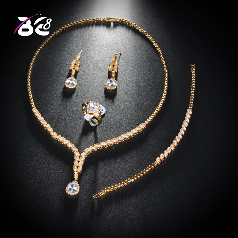 Be 8 New Style Luxury Cubic Zircon Crystal 4pcs Set Hot Necklace Jewelery Bridal Sets for Women Wedding Jewelry Bijoux FemmeS146
Be 8 New Style Luxury Cubic Zircon Crystal 4pcs Set Hot Necklace Jewelery Bridal Sets for Women Wedding Jewelry Bijoux FemmeS146