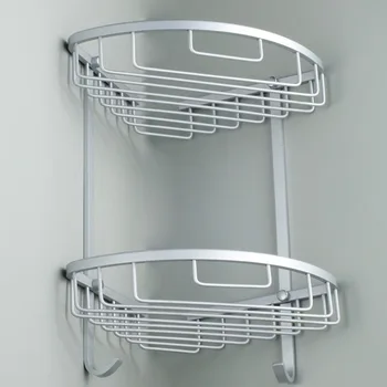 Double Tiers Shower Basket Bathroom Corner Shelf Aluminum Storage Rack Organizer Holder with Towel Hook
Double Tiers Shower Basket Bathroom Corner Shelf Aluminum Storage Rack Organizer Holder with Towel Hook