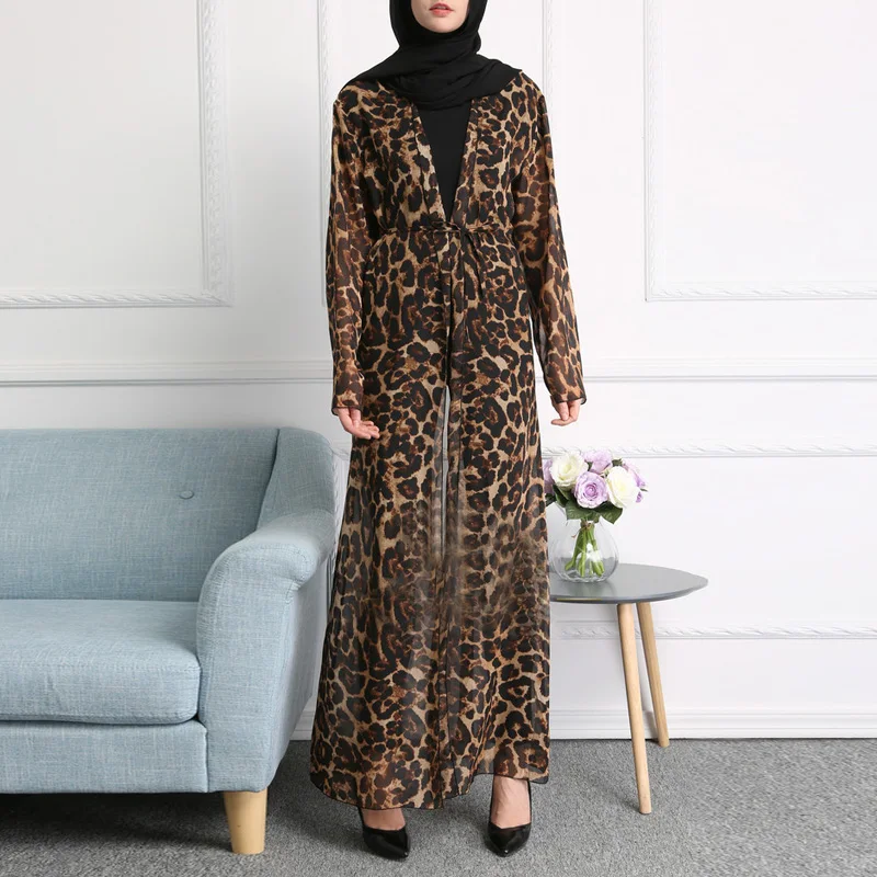 Vestido Женская обувь печати лодыжки Длина платье с пояса свободные кардиган Sexy See